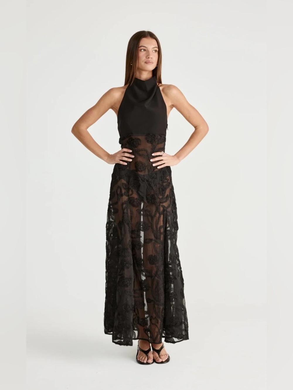 Charcoal Serendipity Maxi Dress (Black)